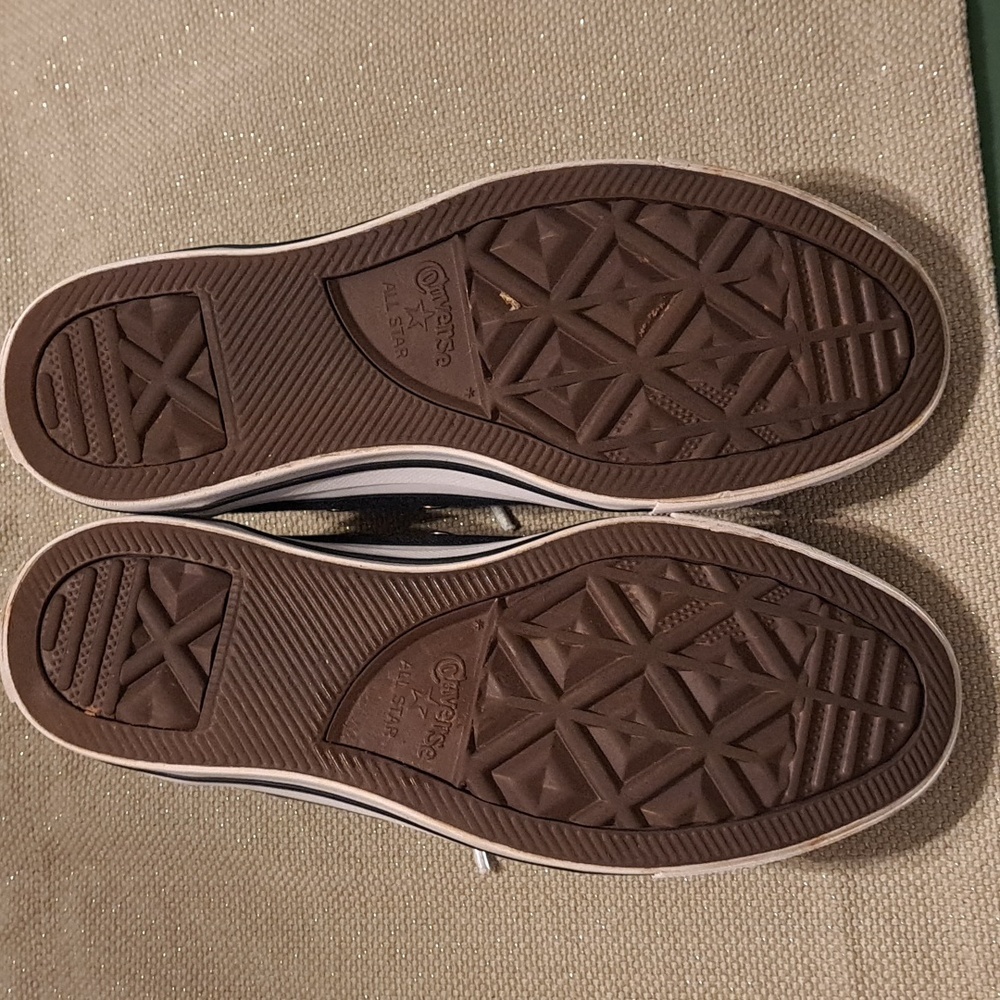 Converse YOU Custom Designed Black and White Low-Tops Sneakers - Picture 7 of 8